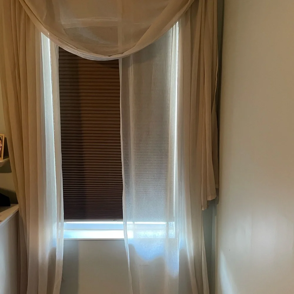 Sheer Panels and 2 scarf valances